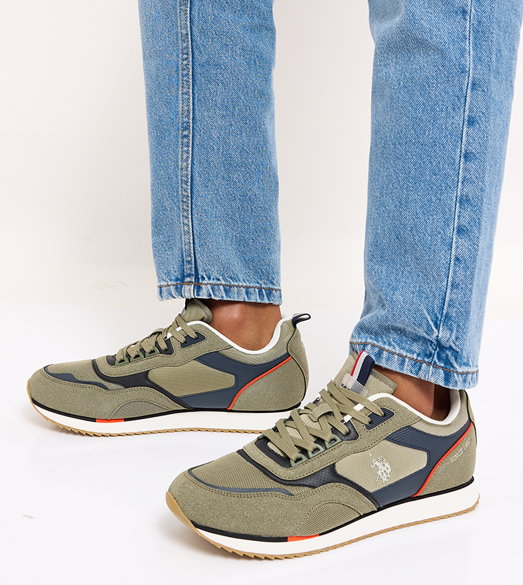 MEDI Color Block Lace Up Sneakers