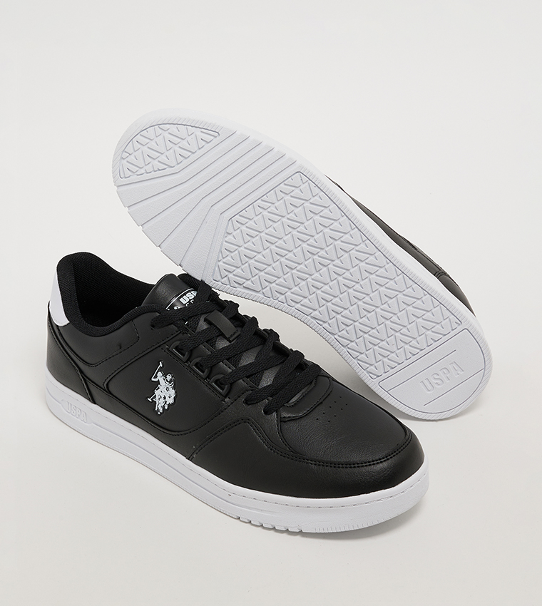 DENNIS Logo Detail Lace-Up Sneakers