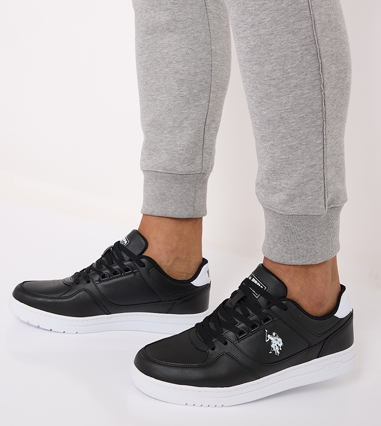 DENNIS Logo Detail Lace-Up Sneakers