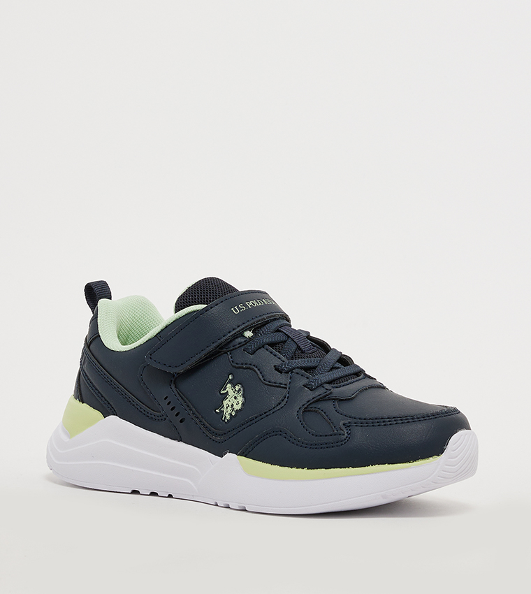 INTER Logo Detail Velcro Sneakers
