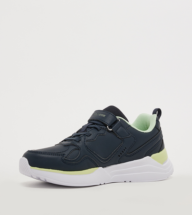 INTER Logo Detail Velcro Sneakers