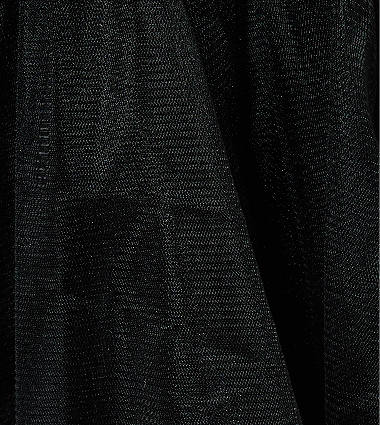 Shimmer Tulle Midi Skirt