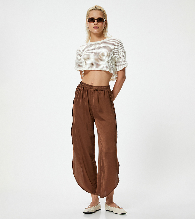 Asymmetric Relaxed Fit Pants