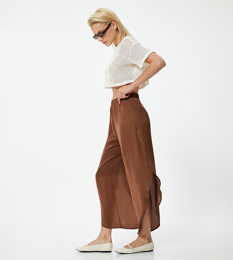 Asymmetric Relaxed Fit Pants