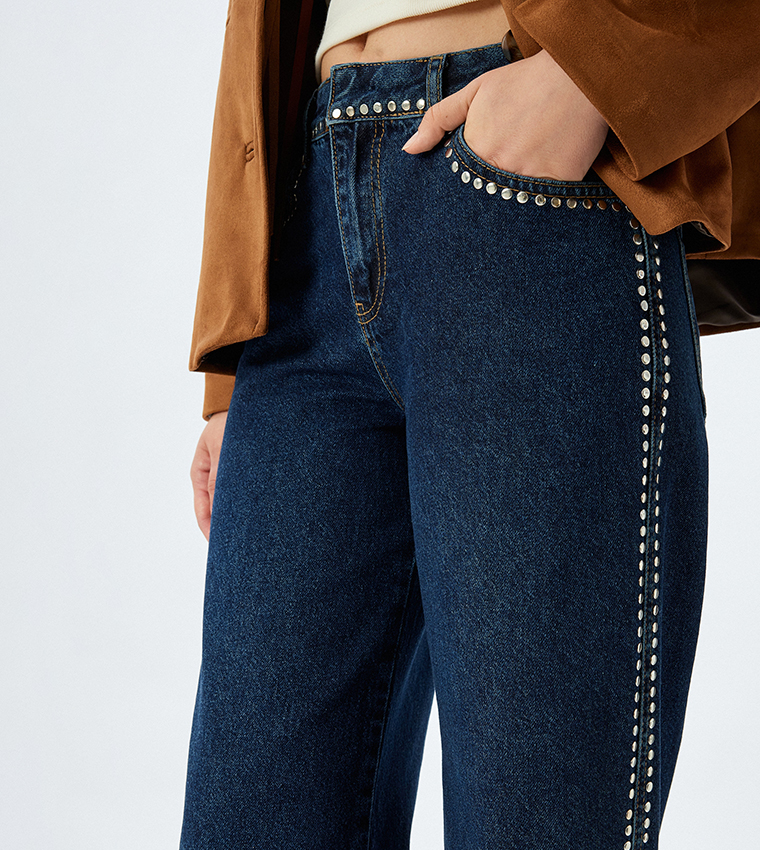 Washed Wide Leg Jeans