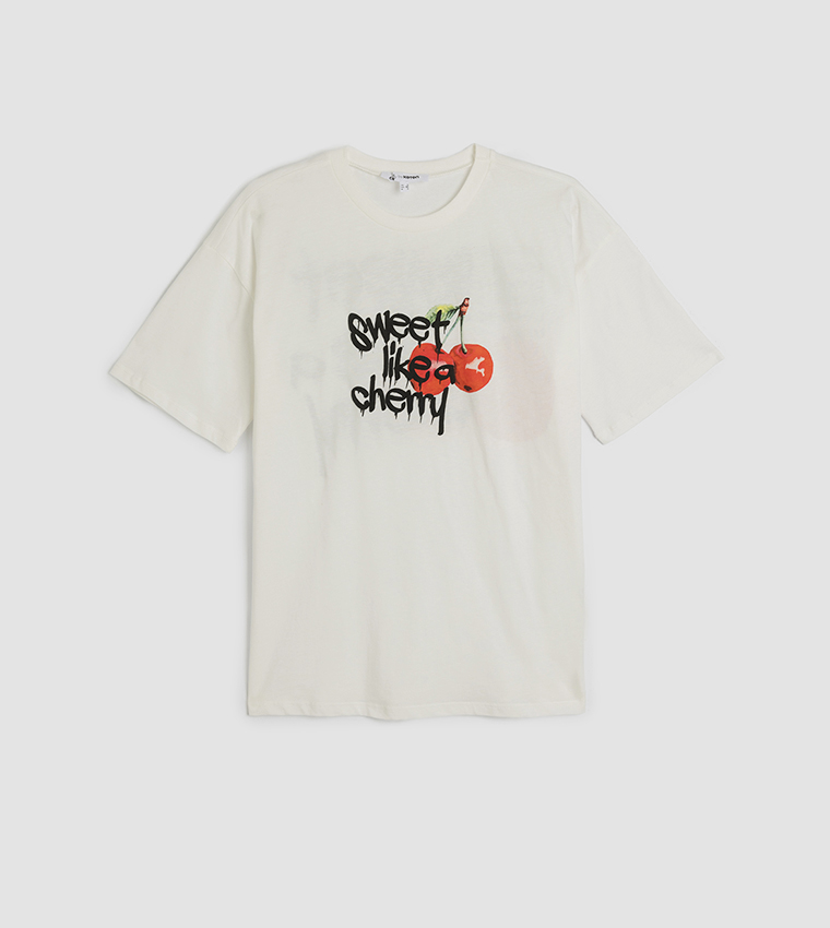 Back Printed Short Sleeves T-Shirt