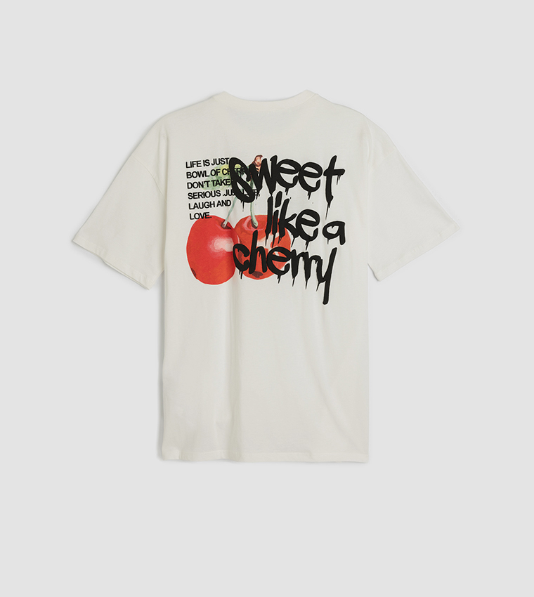 Back Printed Short Sleeves T-Shirt