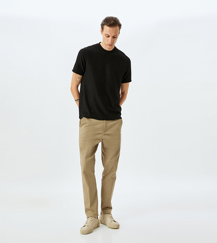 Solid Crew Neck Oversized T-Shirt