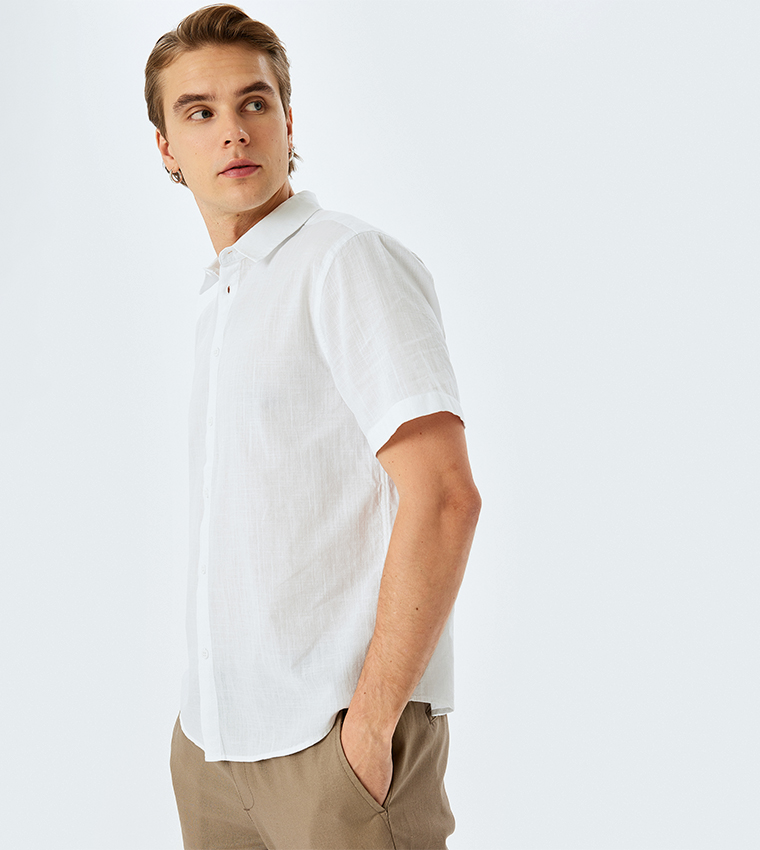 Solid Short Sleeves Shirt
