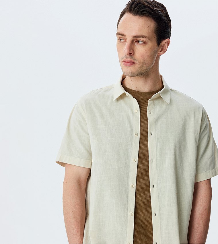 Solid Short Sleeves Shirt