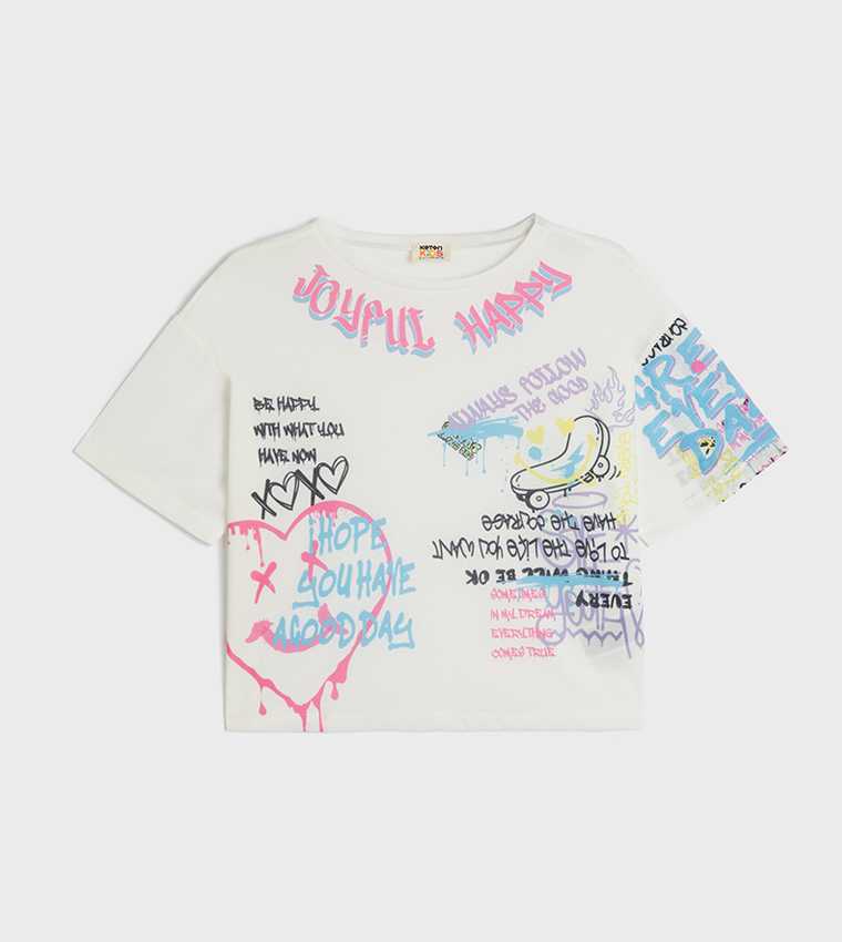 Printed Crew Neck T-Shirt