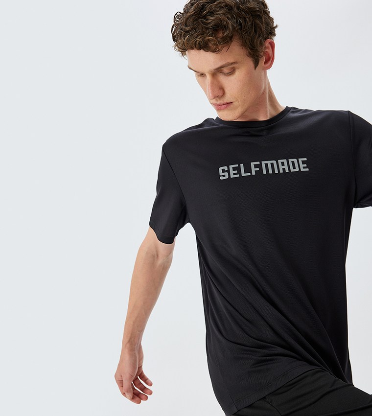 Printed Short Sleeves Active T-Shirt