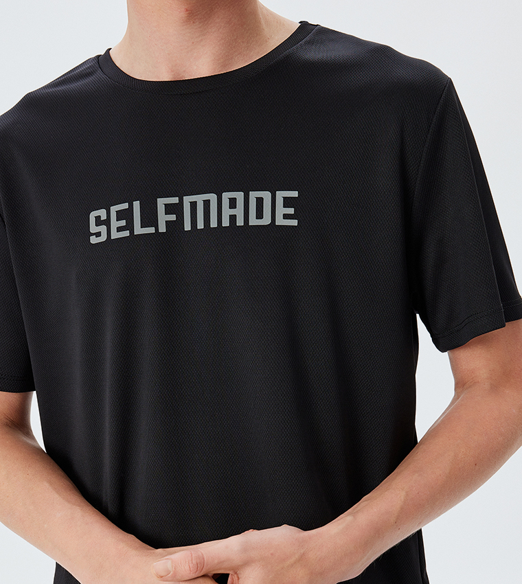 Printed Short Sleeves Active T-Shirt