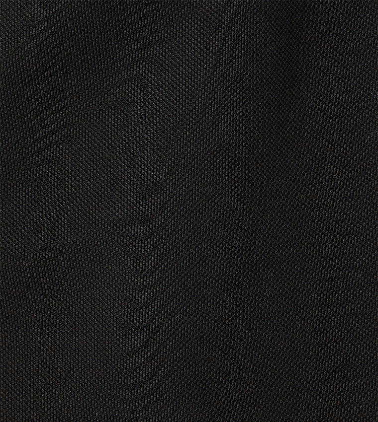 Textured Short Sleeves Polo T-Shirt