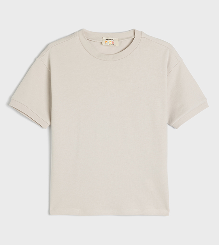 Solid Crew Neck T-Shirt