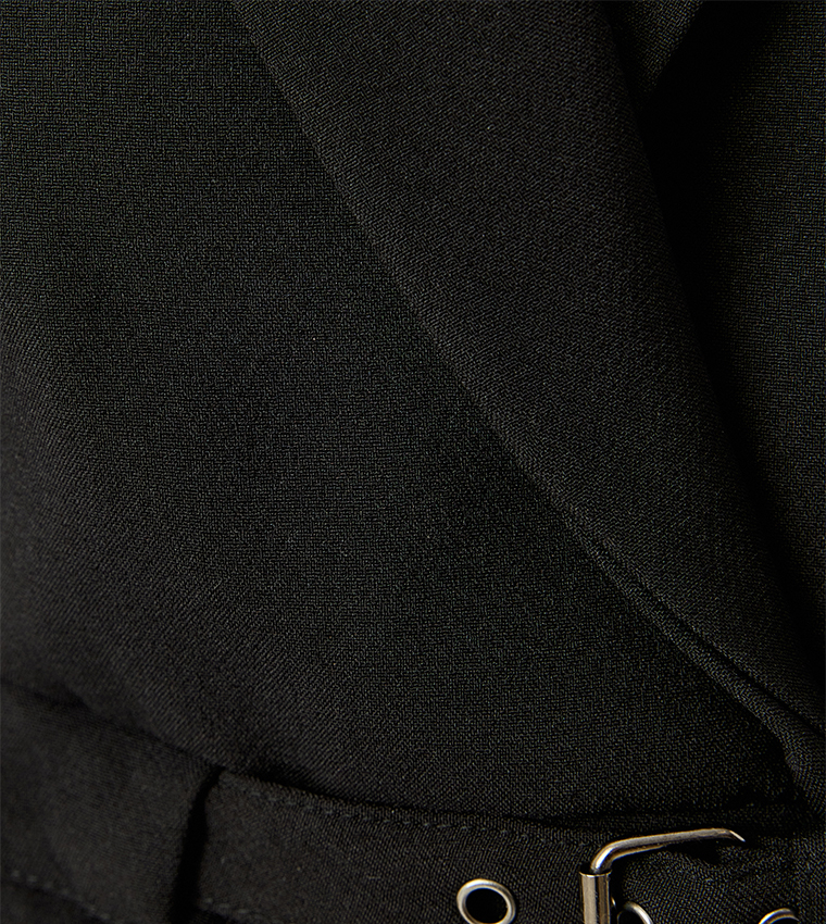 Solid Lapel Collar Vest