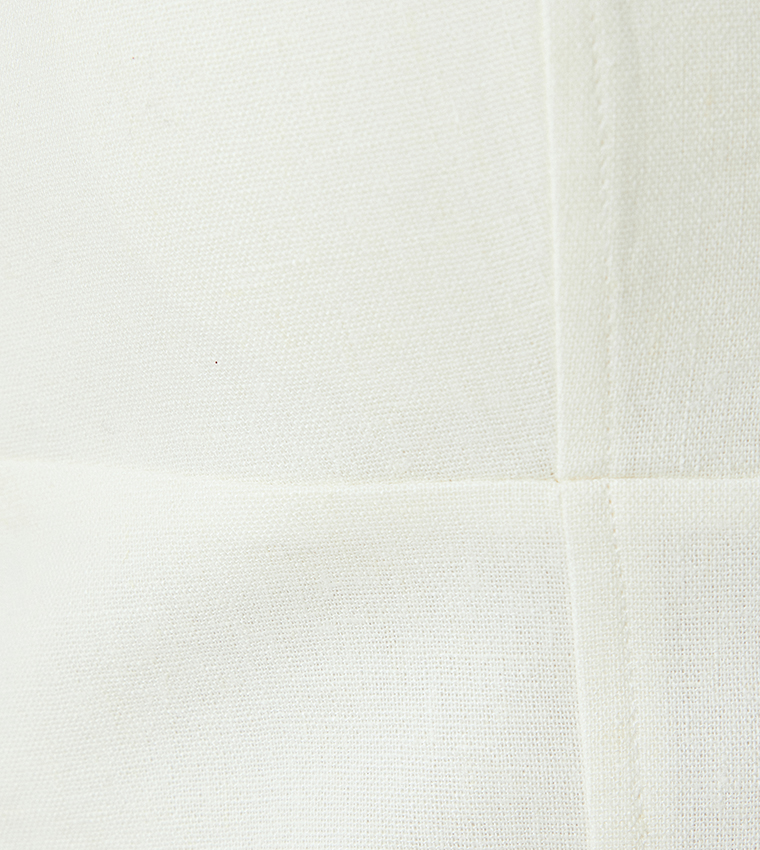 Solid Linen Crop Top