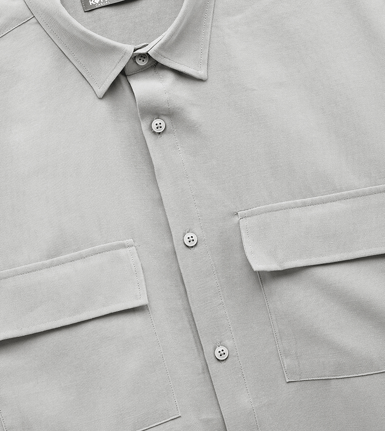 Solid Short Sleeves Shirt