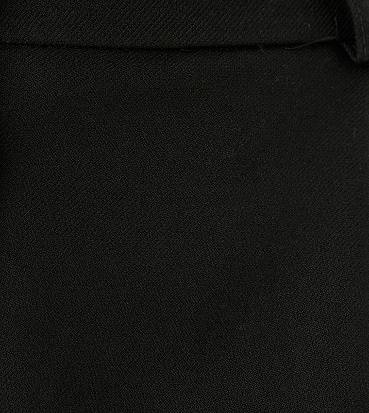 Pleat Detail Straight Fit Trousers