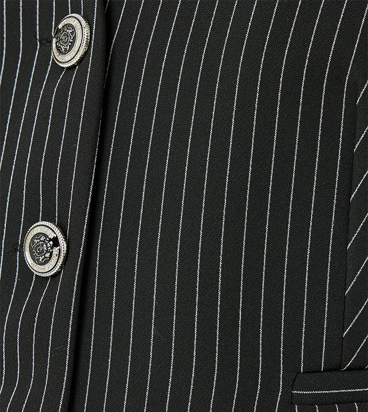 Striped V-Neck Vest