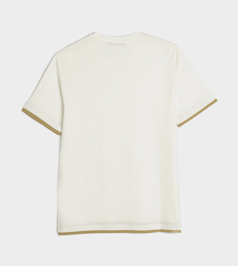 Contrast Trim Short Sleeves T-Shirt