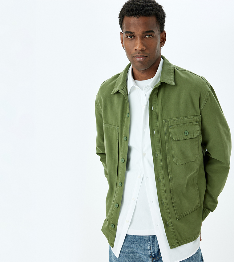 Faded Long Sleeves Denim Jacket