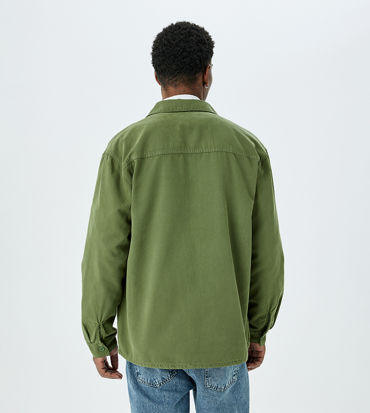 Faded Long Sleeves Denim Jacket