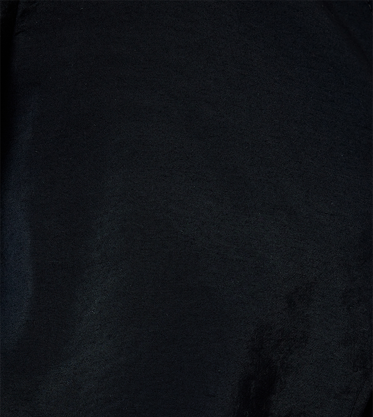 Textured Long Sleeves Crop Top