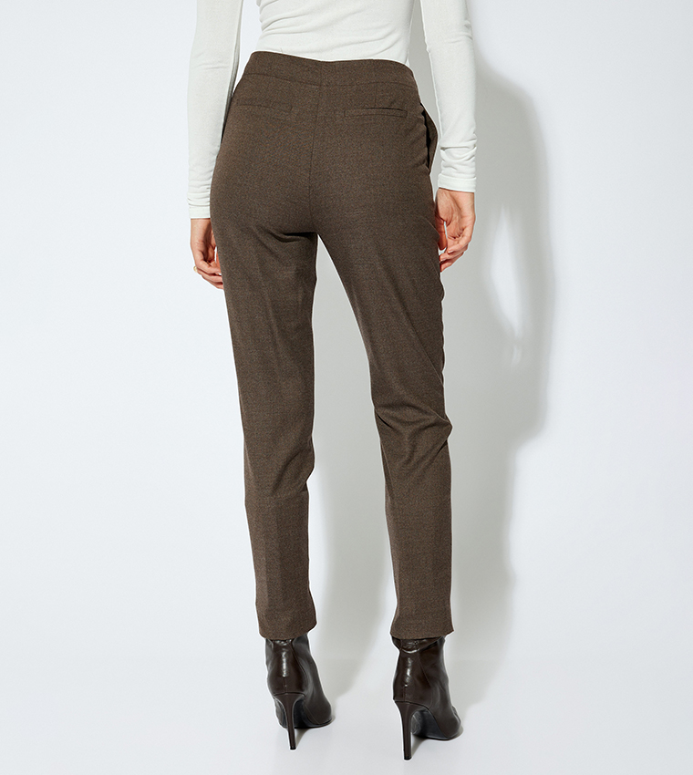 High Waist Cigarette Fit Pants