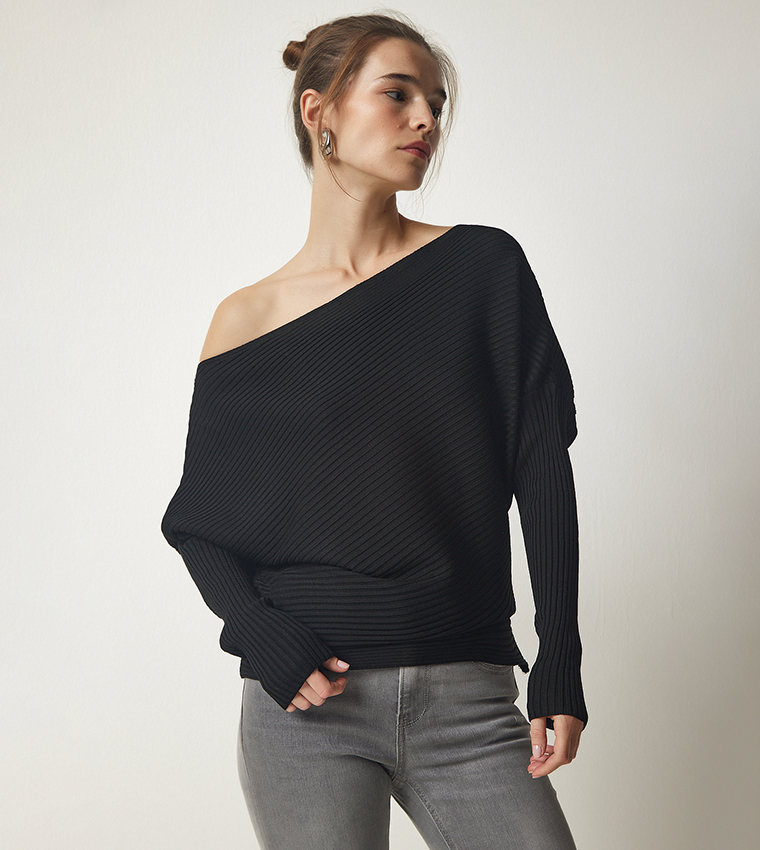 Asymmetrical on sale neck sweater