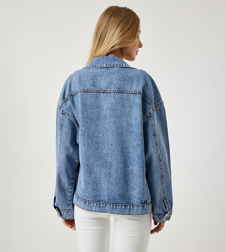 Denim jackets best sale with pearls