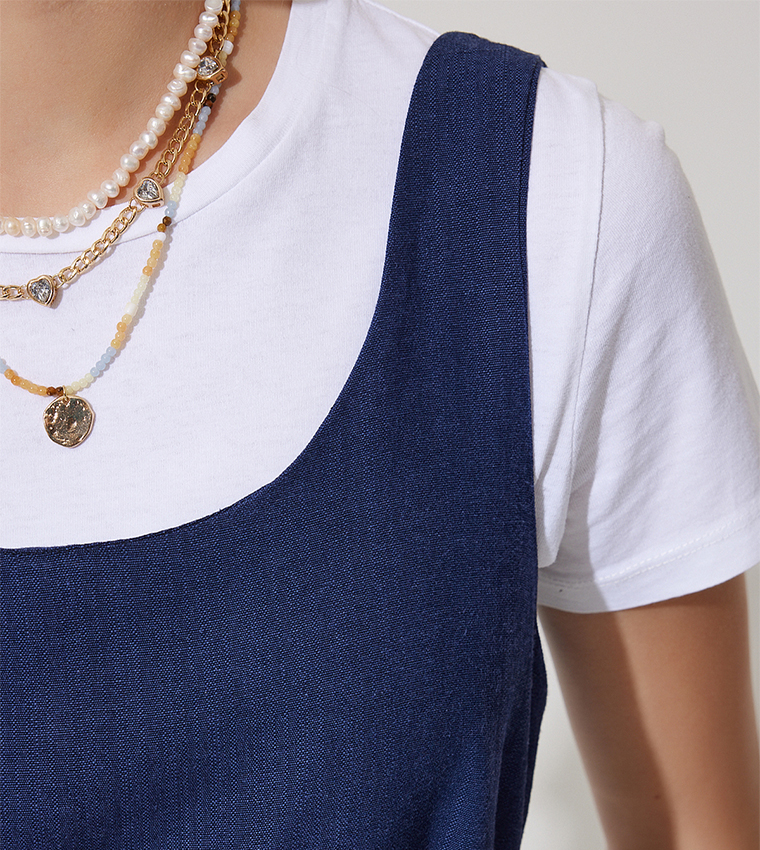 Solid Linen Overalls