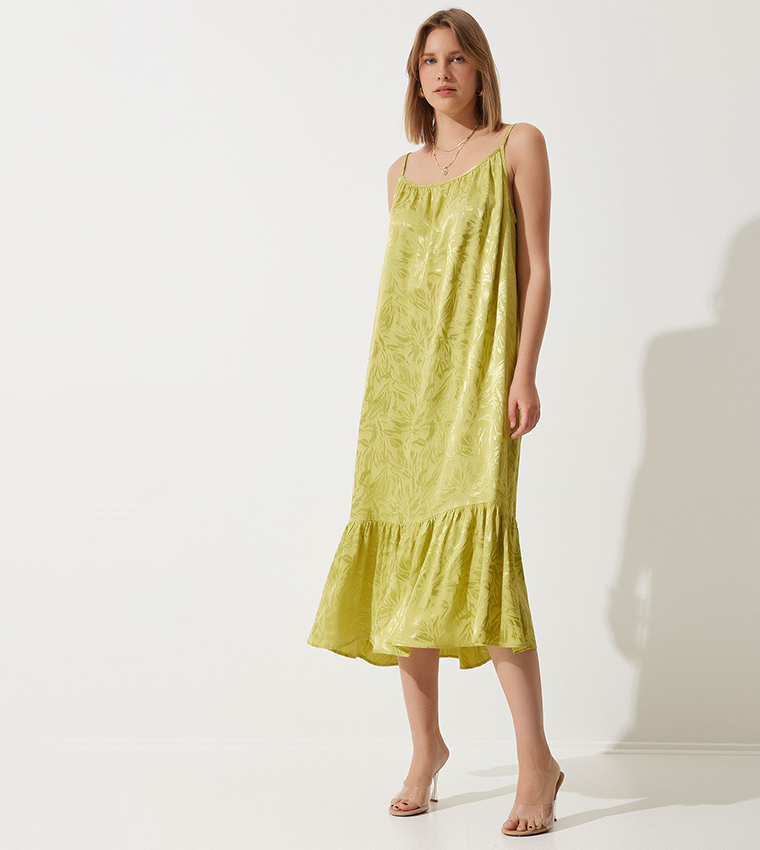 Jacquard Strappy Party Dress