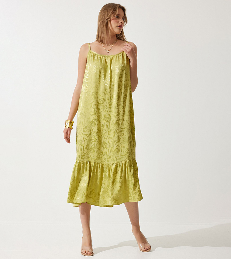Jacquard Strappy Party Dress