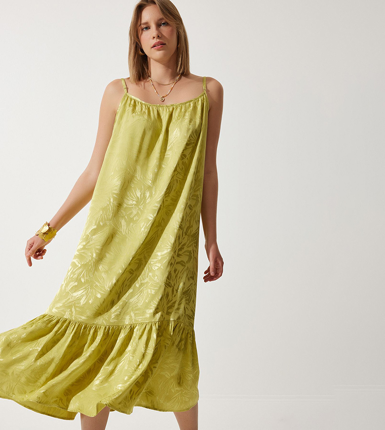Jacquard Strappy Party Dress
