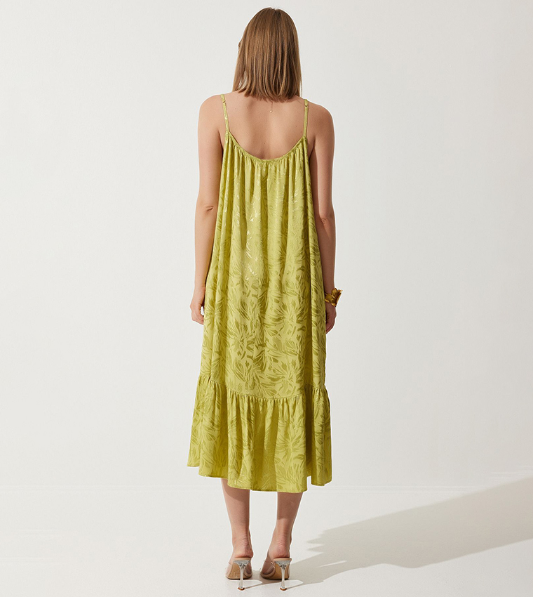 Jacquard Strappy Party Dress