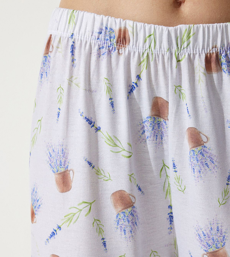 Printed Long Sleeves Pajama Set