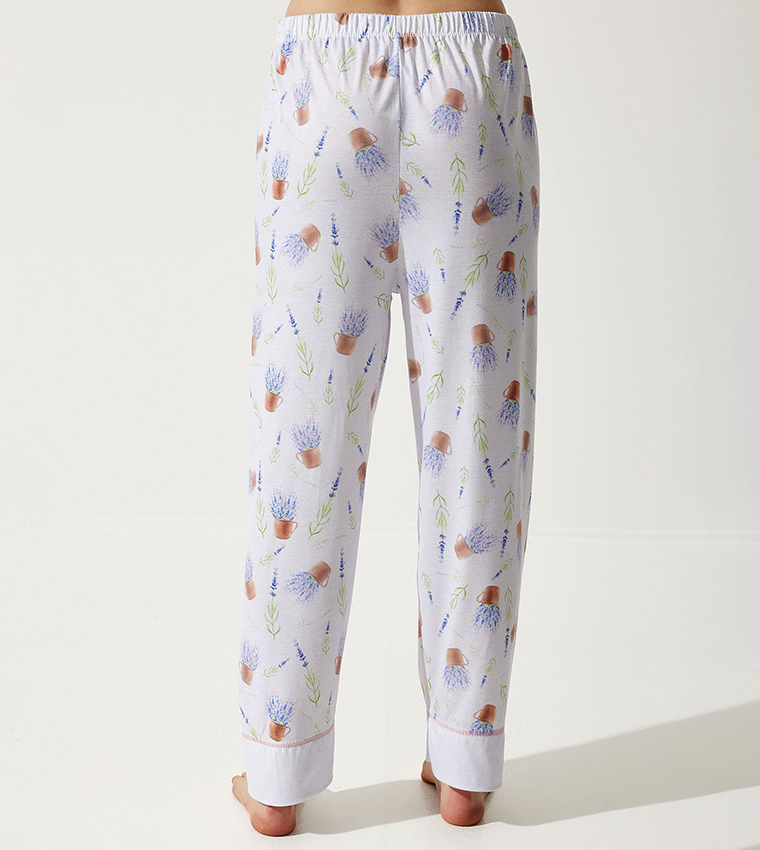 Printed Long Sleeves Pajama Set