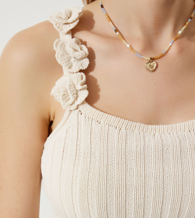 Floral Strappy Crop Top