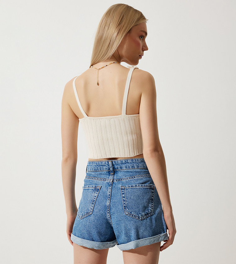 Floral Strappy Crop Top