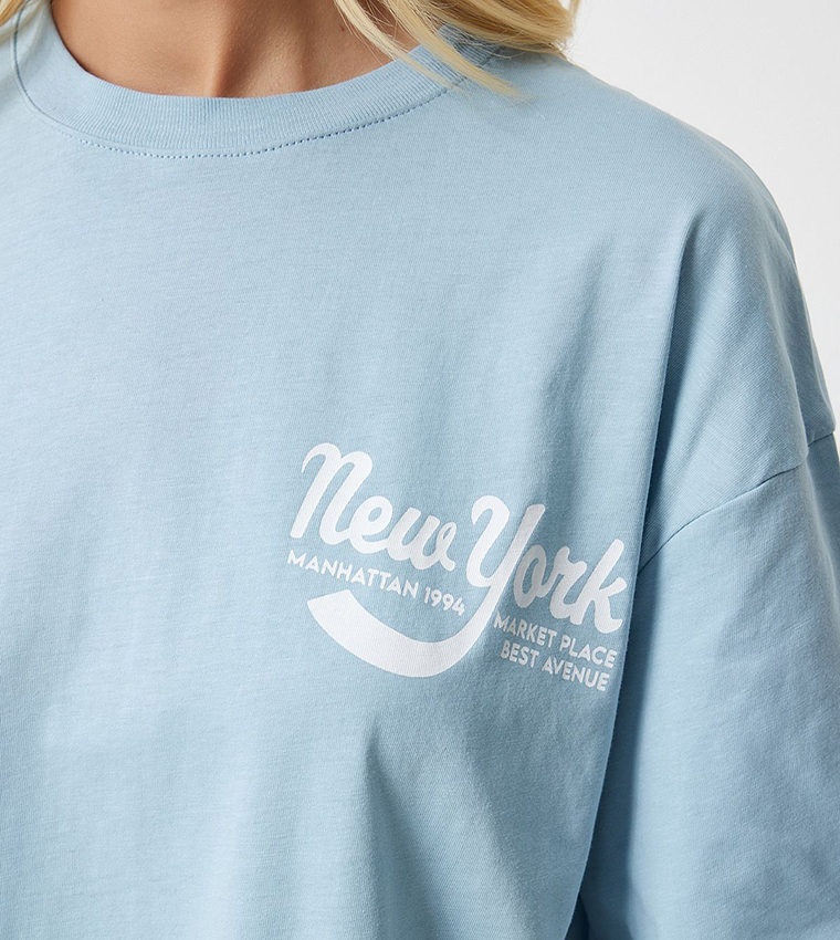 Printed Short Sleeves Oversized T-Shirt