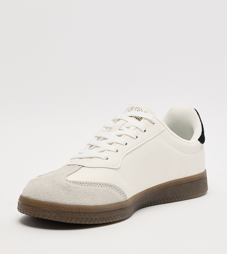 SANDRA Color Block Low-Top Sneakers