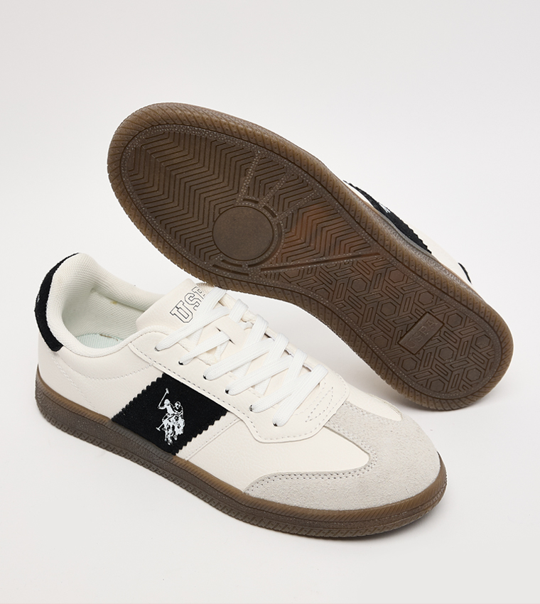 SANDRA Color Block Low-Top Sneakers
