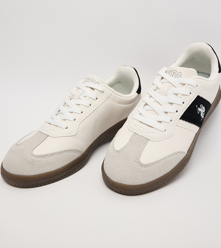 SANDRA Color Block Low-Top Sneakers