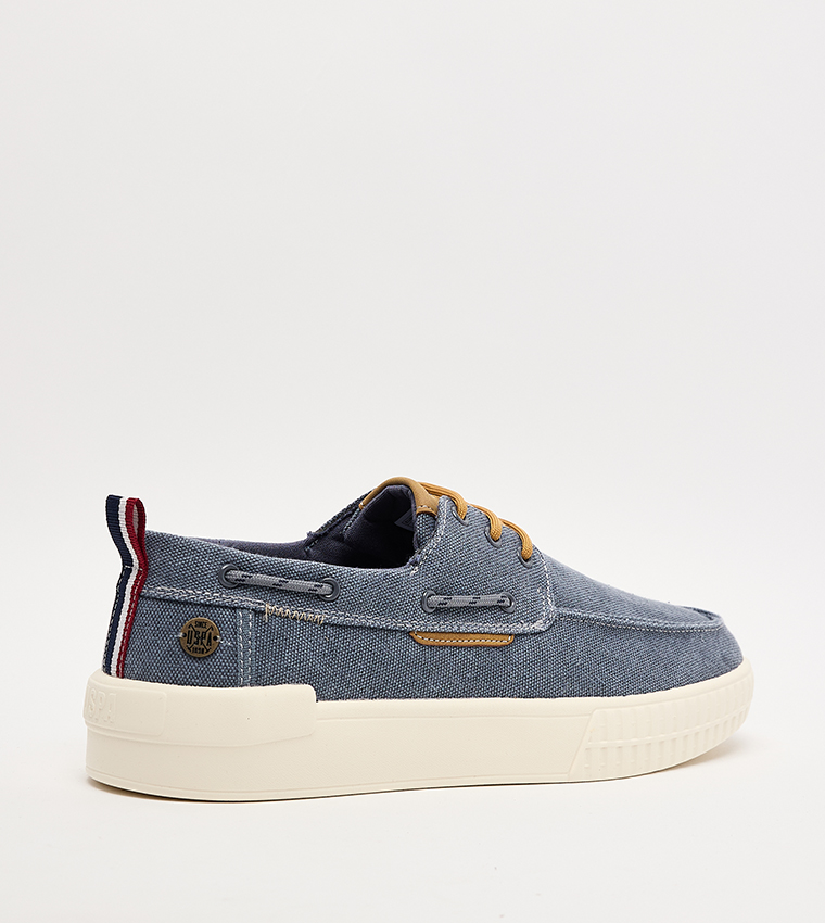 VASLEY Textured Low-Top Slip-On Shoes
