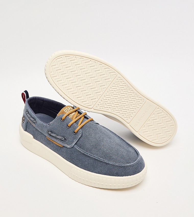 VASLEY Textured Low-Top Slip-On Shoes