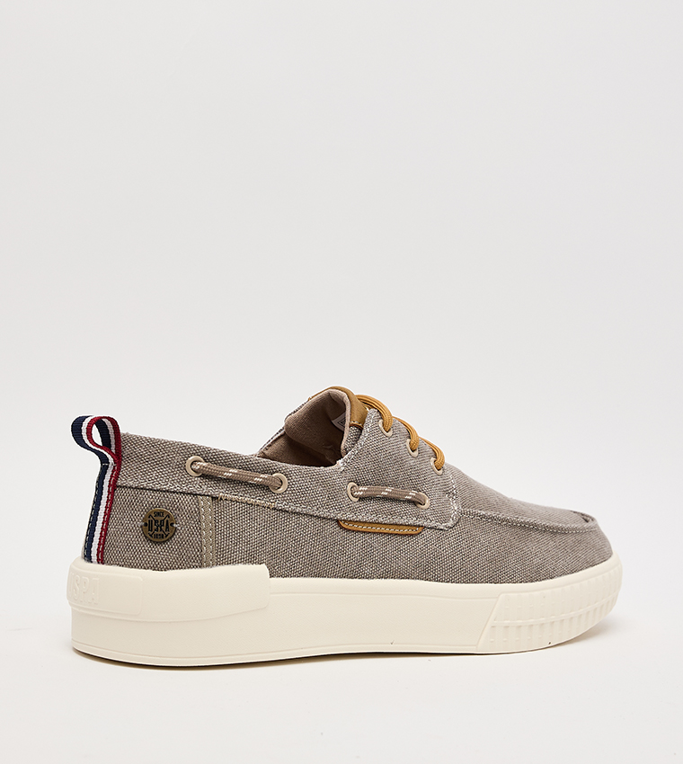VASLEY Textured Low-Top Slip-On Shoes