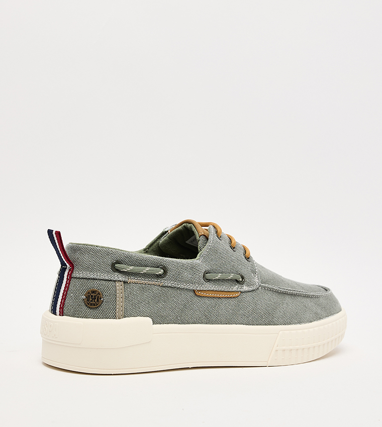 VASLEY Textured Low-Top Slip-On Shoes