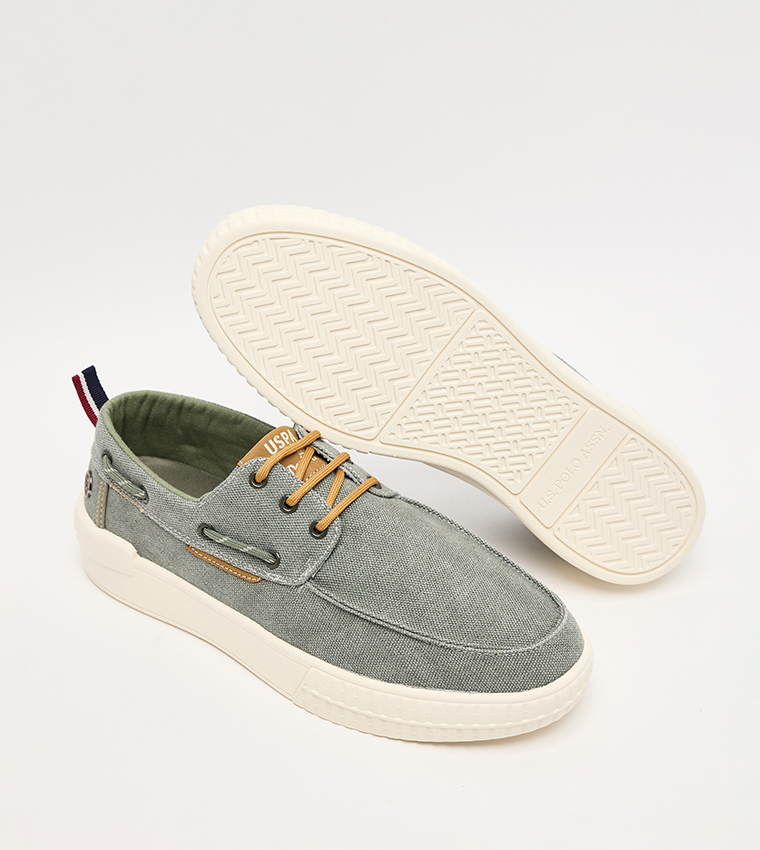 VASLEY Textured Low-Top Slip-On Shoes