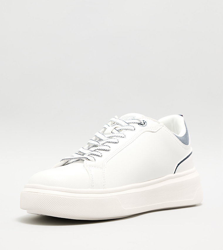 NATEN Textured Low-Top Sneakers